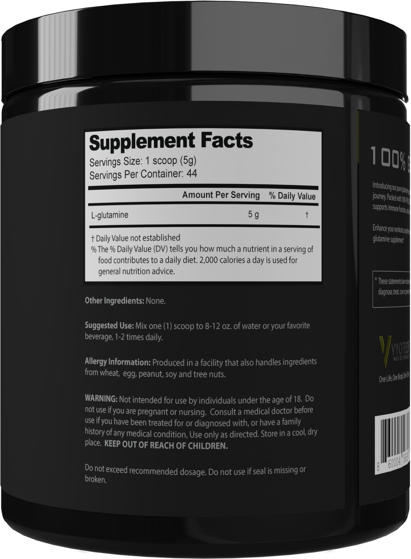 Glutamine by Vyotech Nutritionals