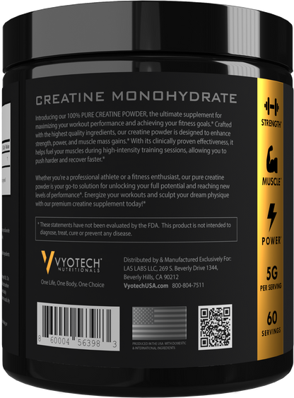 Creatine Monohydrate by Vyotech Nutritionals