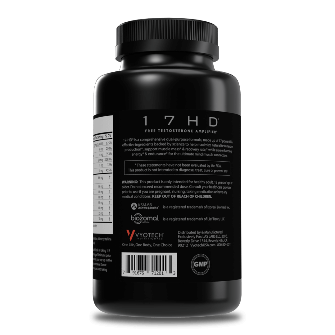 17HD *NEW FORMULA* Free Testosterone Amplifier