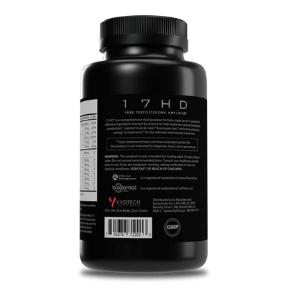 17HD *NEW FORMULA* Free Testosterone Amplifier