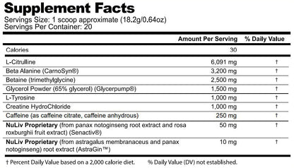 Pre-Workout by Vyotech Nutritionals